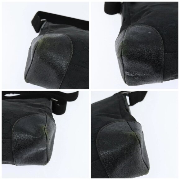 GUCCI GG Canvas Shoulder Bag Black Silver 114273 Auth 147943 - Picture 15 of 15